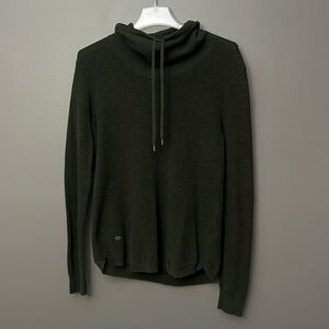 Lauren Ralph Lauren Olive Green Cowl Neck Sweater Waffle - M